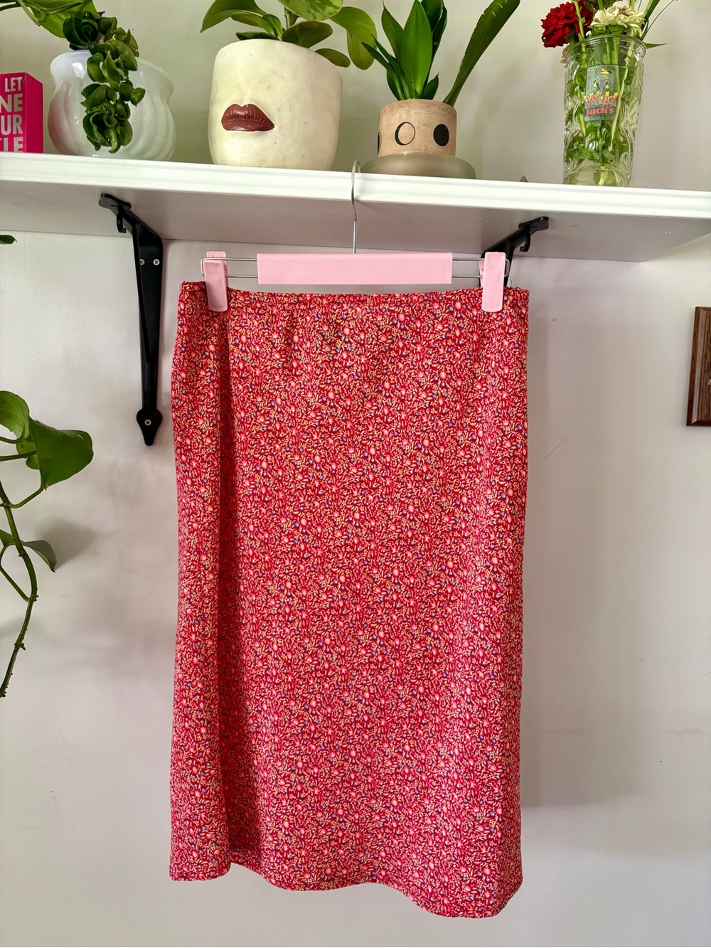 Women's Floral Midi Skirt